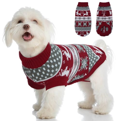 Allroaring Weihnachtspullover für Hunde, große Hunde, Haustierpullover, Seatchirt, warme Herbst-/Winterkleidung, Dacshund von Allroaring