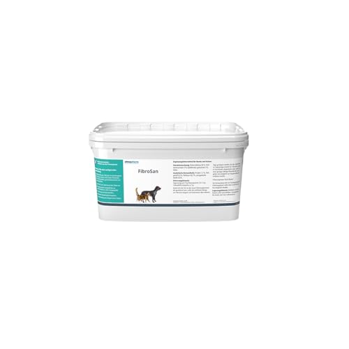 almapharm FibroSan | 1 kg | Ergänzungsfuttermittel für Hunde und Katzen | Leichtverdauliche Ballaststoffergänzung mit Cellulose | Zur Gewichtsreduktion ohne Hungergefühl von almapharm