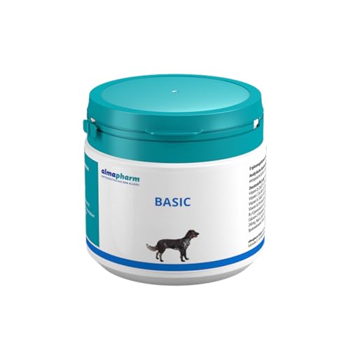 almapharm Basic | 250 g | Ergänzungsfuttermittel für für Hunde | Unterstützende Aktivstoffe für neue Vitalität von almapharm