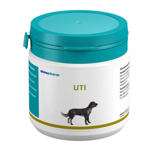 almapharm UTI | 125 Tabletten | Ergänzungsfuttermittel für Hunde | Kann zum Ausgleich ernährungsbedingter Defizite beitragen | Zur Unterstützung der Harnwege von almapharm NUTRAZEUTIKA AUS DEM ALLGÄU