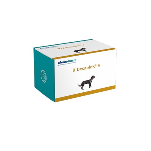 almapharm B-DecapleX H | 120 Tabletten| Ergänzungsfuttermittel für Hunde | Hochkonzentrierter Vitamin B-Komplex von almapharm