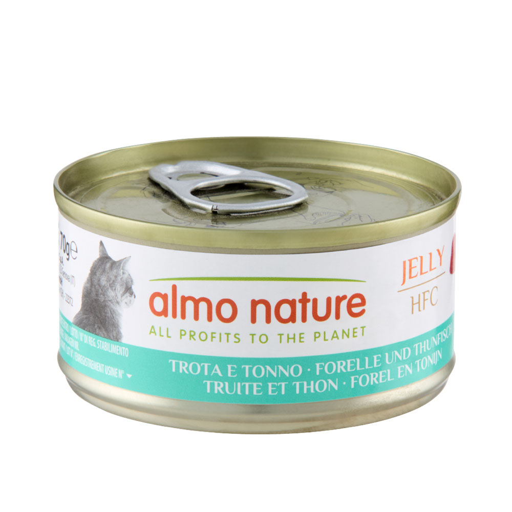 12 + 6 gratis! 18 x 70 g Almo Nature HFC - Forelle & Thunfisch in Gelee 12 + 6 gratis! 18 x 70 g Almo Nature HFC - Forelle & Thunfisch in Gelee von Almo Nature 70g