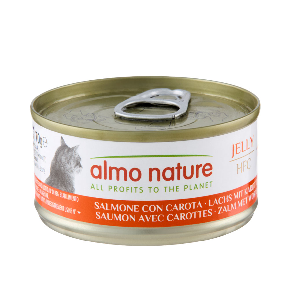 12 + 6 gratis! 18 x 70 g Almo Nature HFC - Lachs mit Karotten in Gelee 12 + 6 gratis! 18 x 70 g Almo Nature HFC - Lachs mit Karotten in Gelee von Almo Nature 70g