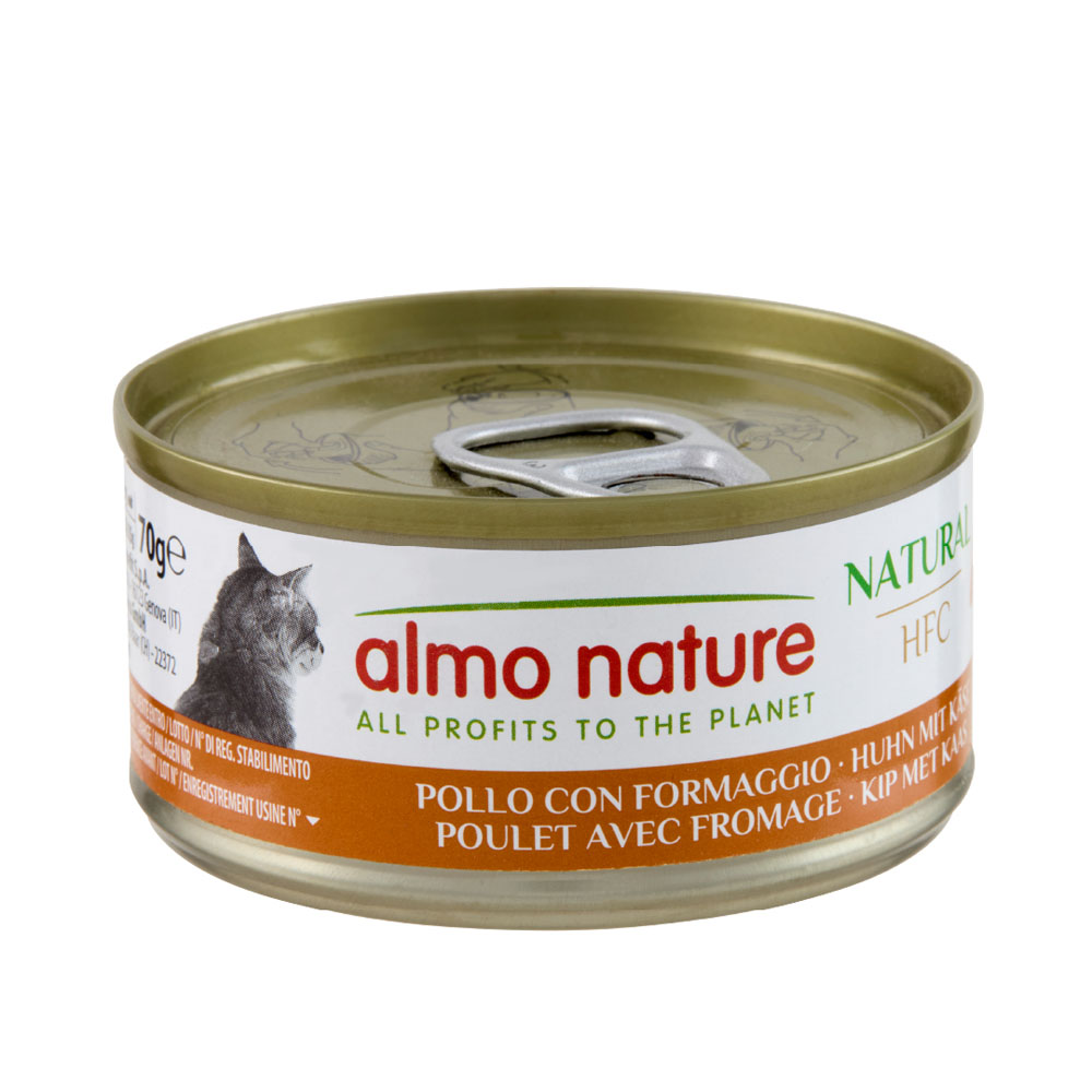 12 + 6 gratis! 18 x 70 g Almo Nature HFC - Natural Huhn mit Käse 12 + 6 gratis! 18 x 70 g Almo Nature HFC - Natural Huhn mit Käse von Almo Nature 70g