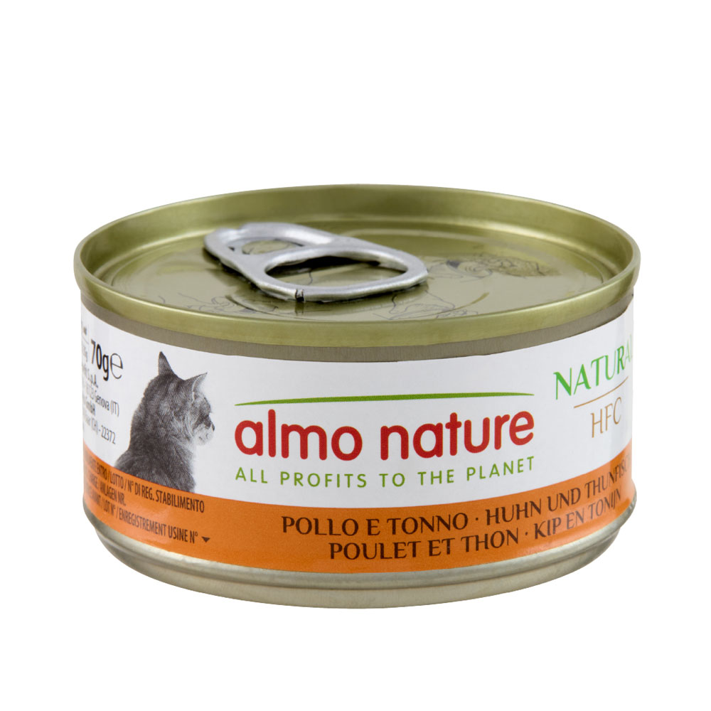 12 + 6 gratis! 18 x 70 g Almo Nature HFC - Natural Huhn & Thunfisch 12 + 6 gratis! 18 x 70 g Almo Nature HFC - Natural Huhn & Thunfisch von Almo Nature 70g