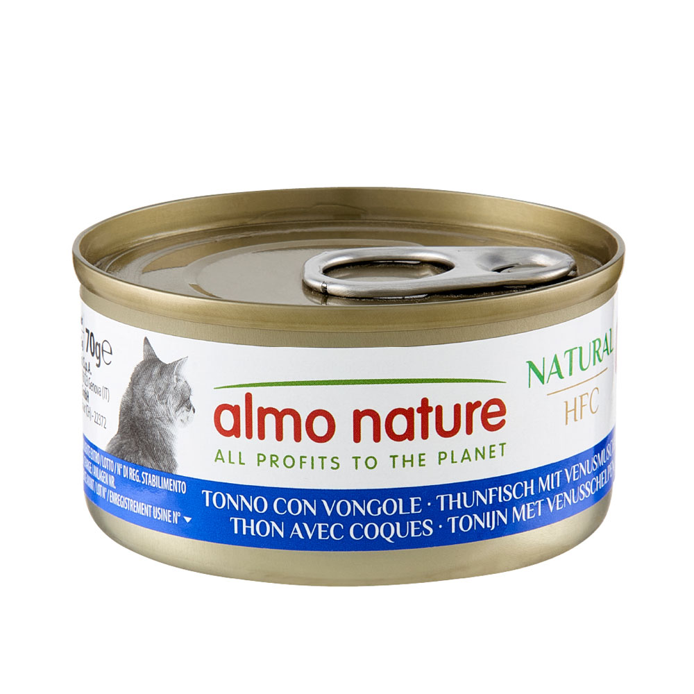 12 + 6 gratis! 18 x 70 g Almo Nature HFC - Natural Thunfisch mit Venusmuscheln 12 + 6 gratis! 18 x 70 g Almo Nature HFC - Natural Thunfisch mit Venusmuscheln von Almo Nature 70g