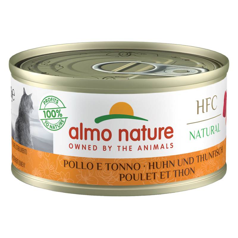 20 + 4 gratis! 24 x 70 g Almo Nature - HFC Natural: Huhn & Thunfisch von Almo Nature 70g