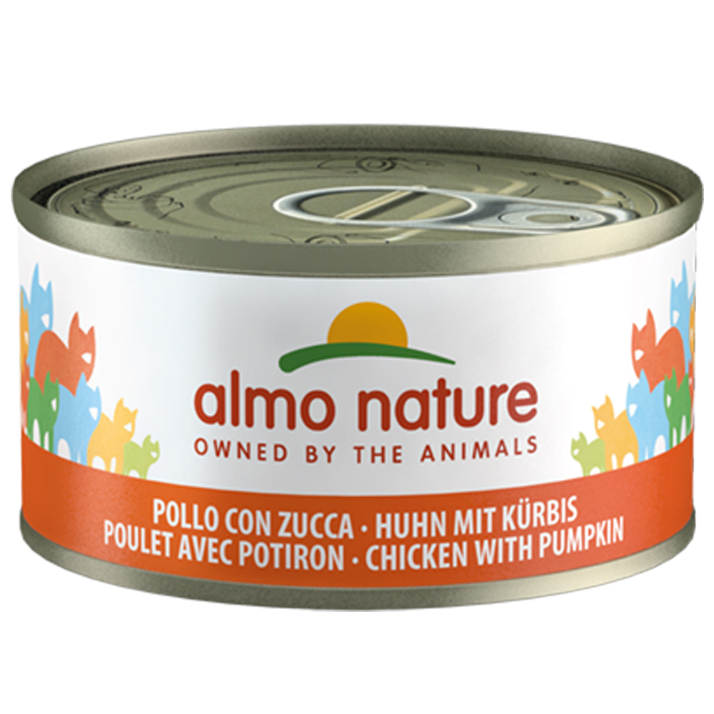 20 + 4 gratis! 24 x 70 g Almo Nature - Huhn & Kürbis von Almo Nature 70g