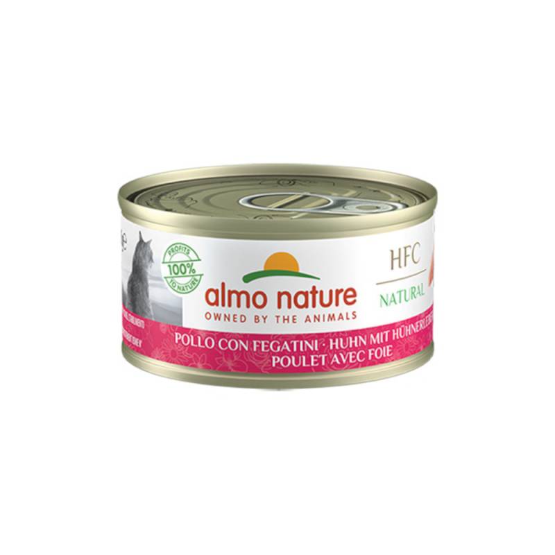 5 + 1 gratis! 6 x 70 g Almo Nature - HFC Huhn mit Hühnerleber von Almo Nature 70g