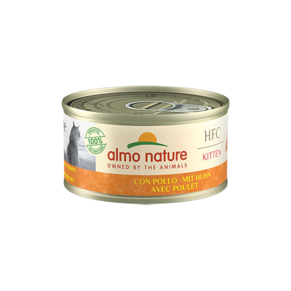 5 + 1 gratis! 6 x 70 g Almo Nature - HFC Kitten mit Huhn von Almo Nature 70g