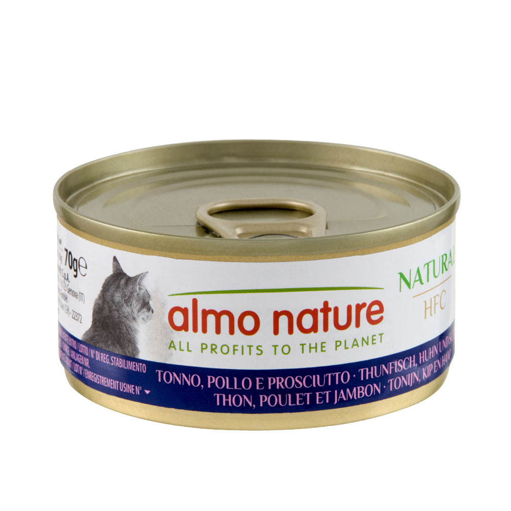 5 + 1 gratis! 6 x 70 g Almo Nature HFC - Natural Thunfisch, Huhn und Schinken 5 + 1 gratis! 6 x 70 g Almo Nature HFC - Natural Thunfisch, Huhn und Schinken von Almo Nature 70g
