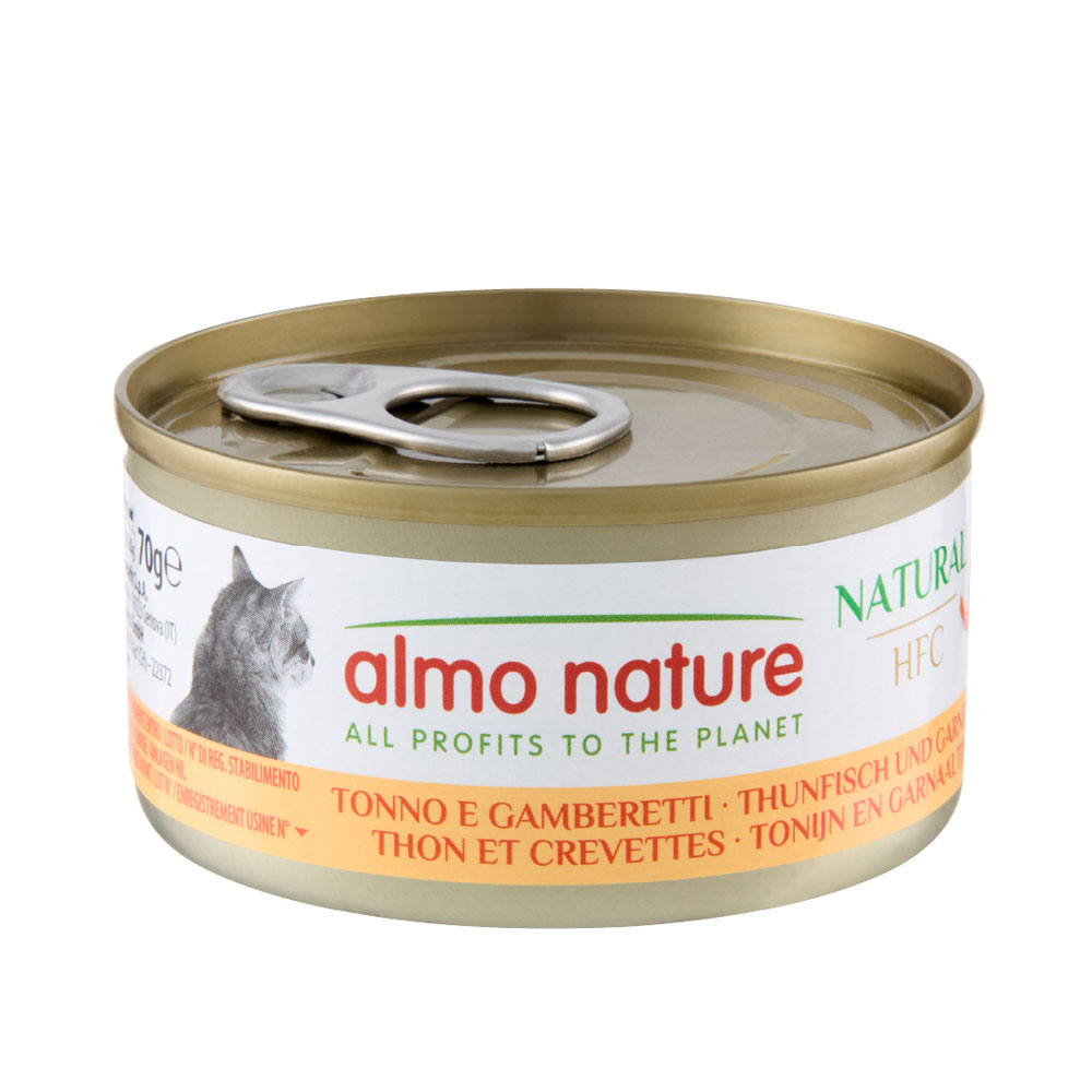 5 + 1 gratis! 6 x 70 g Almo Nature HFC - Natural Thunfisch und Garnelen 5 + 1 gratis! 6 x 70 g Almo Nature HFC - Natural Thunfisch und Garnelen von Almo Nature 70g