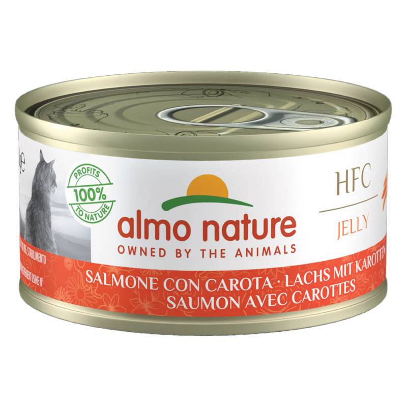 Almo Nature 6 x 70 g - HFC Lachs mit Karotten in Gelee von Almo Nature 70g