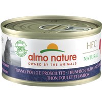 Sparpaket Almo Nature HFC Natural 24 x 70 g - Thunfisch, Huhn und Schinken von Almo Nature 70g