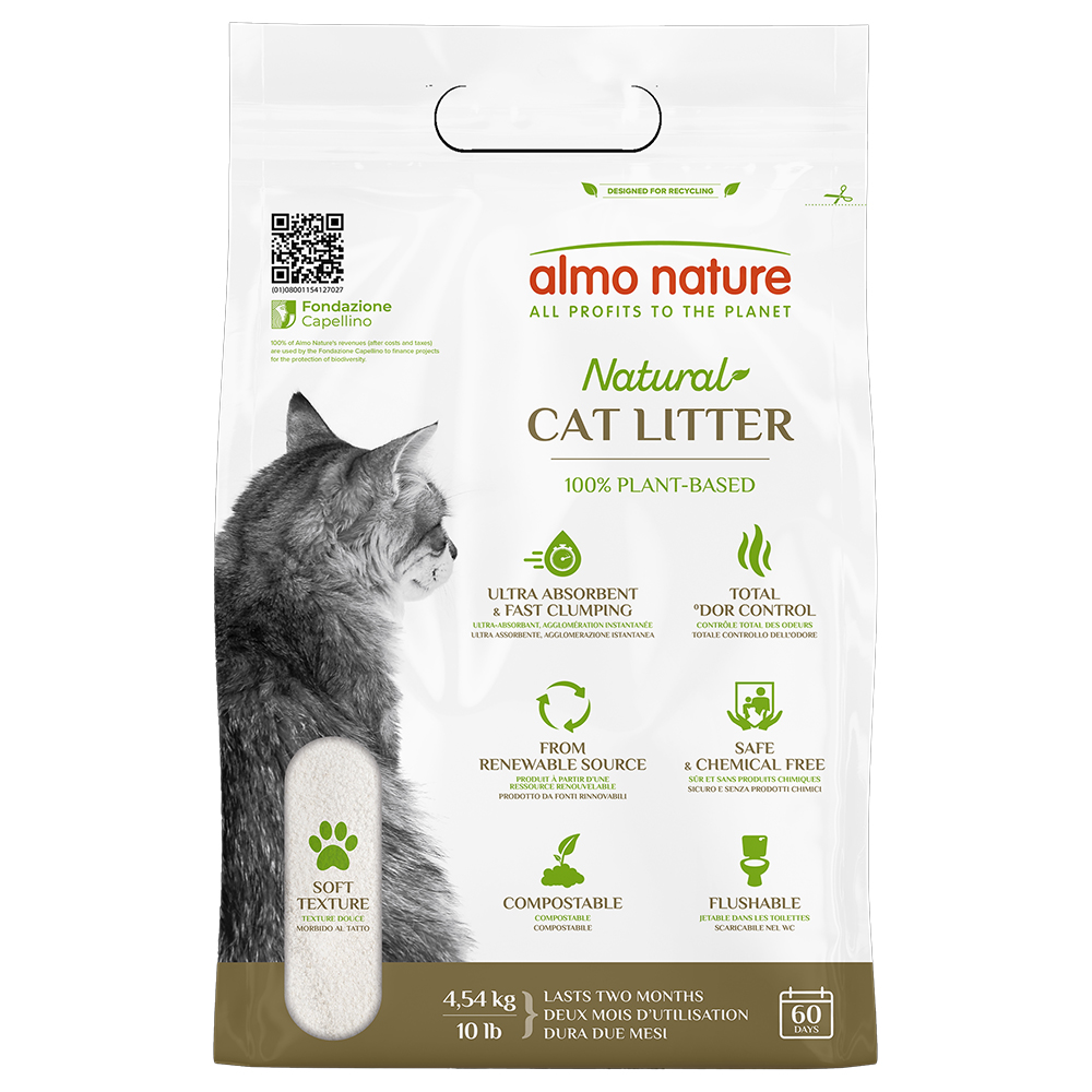 Almo Nature Natural Soft Katzenstreu - Sparpaket: 2 x 4,54 kg von Almo Nature Litter