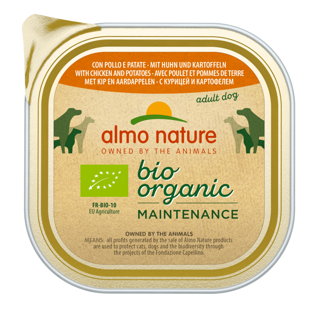 9 x 300 g Almo Nature BioOrganic Maintenance zum Sonderpreis! - mit Bio Huhn & Bio Kartoffeln von Almo Nature BioOrganic