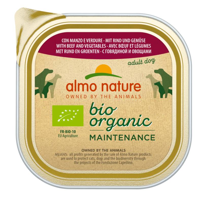 9 x 300 g Almo Nature BioOrganic Maintenance zum Sonderpreis! - mit Bio Rind & Bio Gemüse von Almo Nature BioOrganic