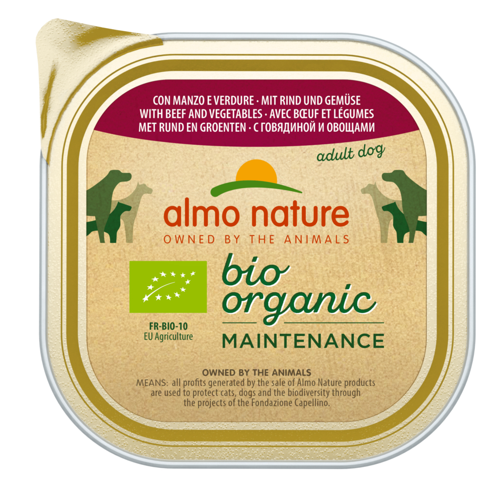 9 x 300 g Almo Nature BioOrganic Maintenance zum Sonderpreis! - mit Bio Rind & Bio Gemüse 9 x 300 g Almo Nature BioOrganic Maintenance zum Sonderpreis! - mit Bio Rind & Bio Gemüse von Almo Nature BioOrganic