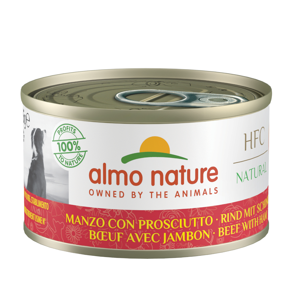 Sparpaket Almo Nature HFC 12 x 95 g - Rind mit Schinken von Almo Nature HFC