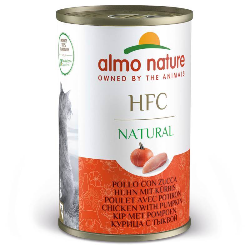 Sparpaket Almo Nature HFC Natural 12 x 140 g - Huhn mit Kürbis von Almo Nature HFC