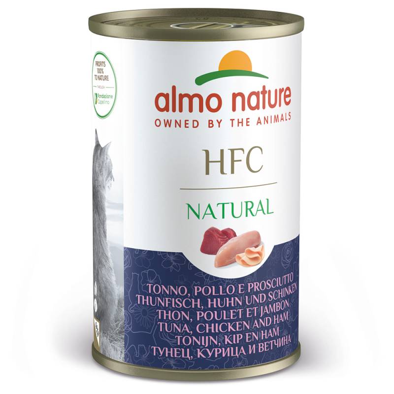 Sparpaket Almo Nature HFC Natural 12 x 140 g - Thunfisch, Huhn & Schinken von Almo Nature HFC