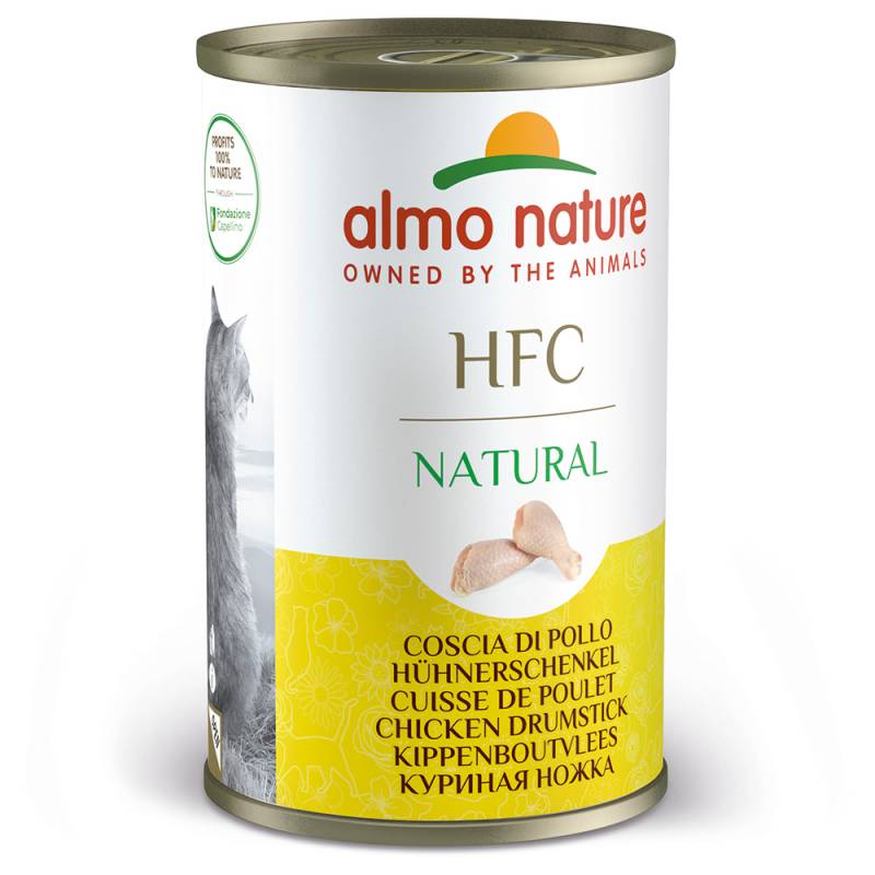 Sparpaket Almo Nature HFC Natural 24 x 140 g - Hühnerschenkel von Almo Nature HFC