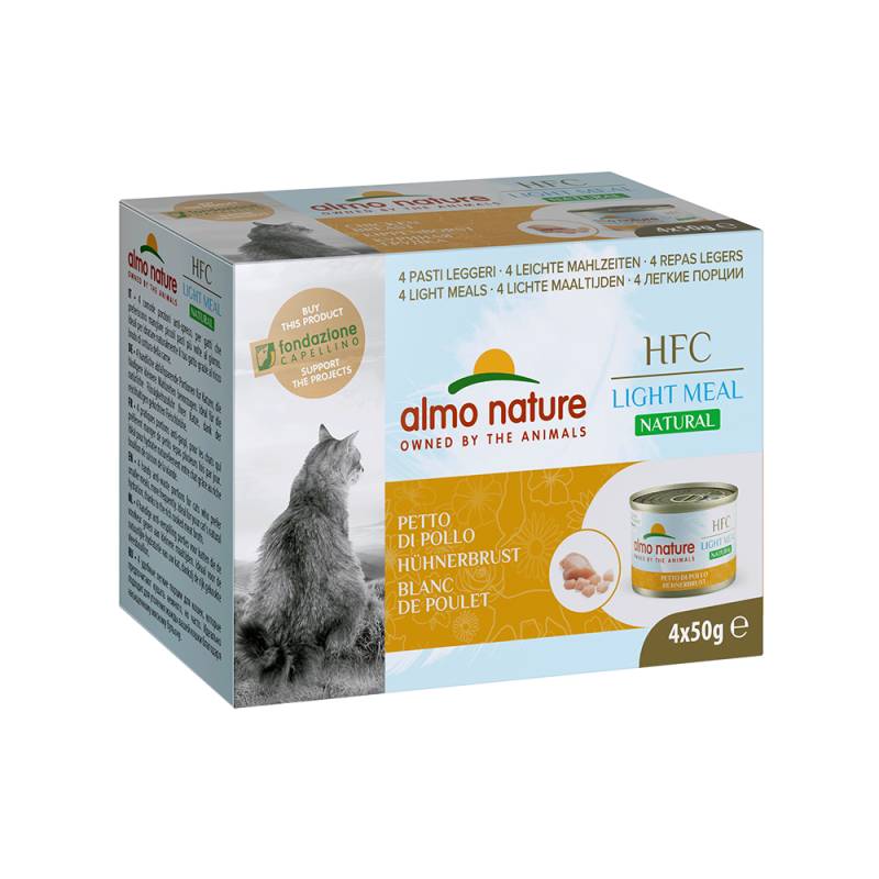 Sparpaket Almo Nature HFC Natural Light 24 x 50 g - Hühnerbrust von Almo Nature HFC