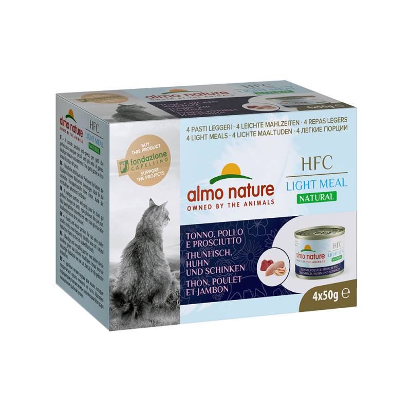 Sparpaket Almo Nature HFC Natural Light 24 x 50 g - Thunfisch, Huhn & Schinken von Almo Nature HFC