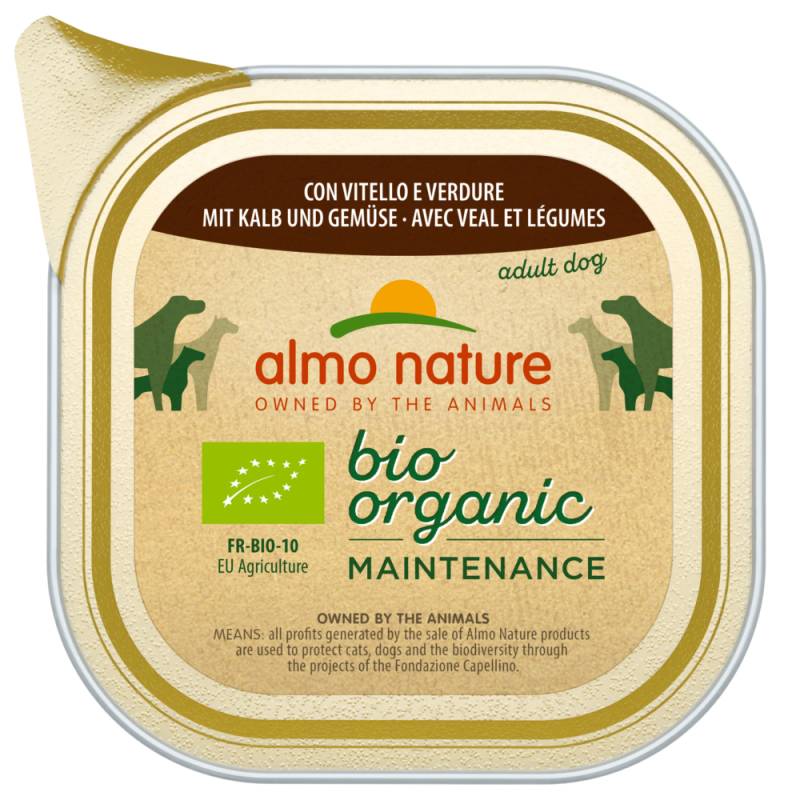 Almo Nature BioOrganic Maintenance 6 x 100 g - mit Bio Kalb & Bio Gemüse von Almo Nature BioOrganic