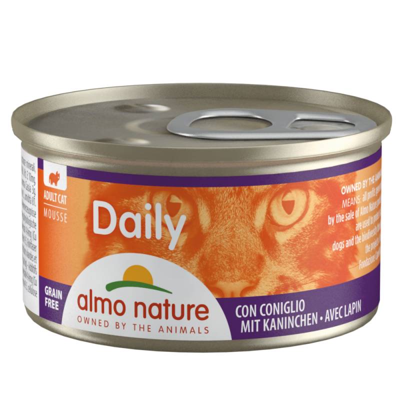 Sparpaket Almo Nature Daily Menu 24 x 85 g - Mousse mit Kaninchen von Almo Nature Daily