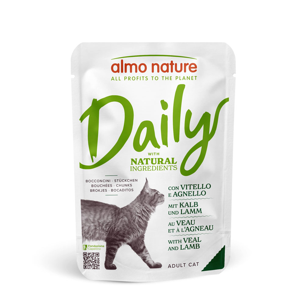 Sparpaket Almo Nature Daily Menu Pouch 12 x 70 g - Kalb und Lamm von Almo Nature Daily