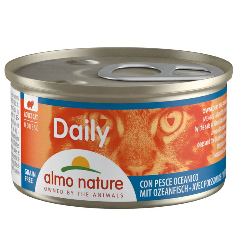 20 + 4 gratis! 24 x 85 g Almo Nature Daily Menu - Mousse mit Ozeanfisch von Almo Nature Daily