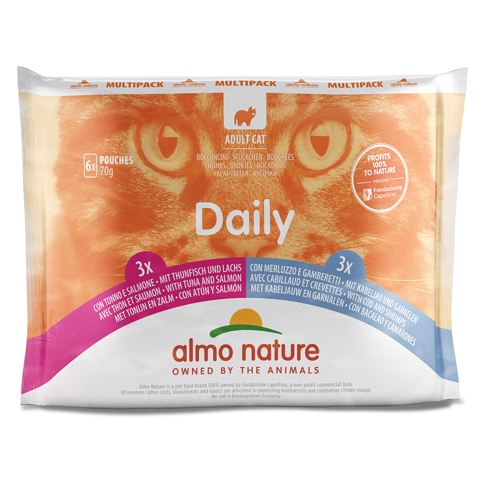 5 + 1 gratis! 6 x 70 g Almo Nature Daily Menu - Mix I (2 Sorten) von Almo Nature Daily