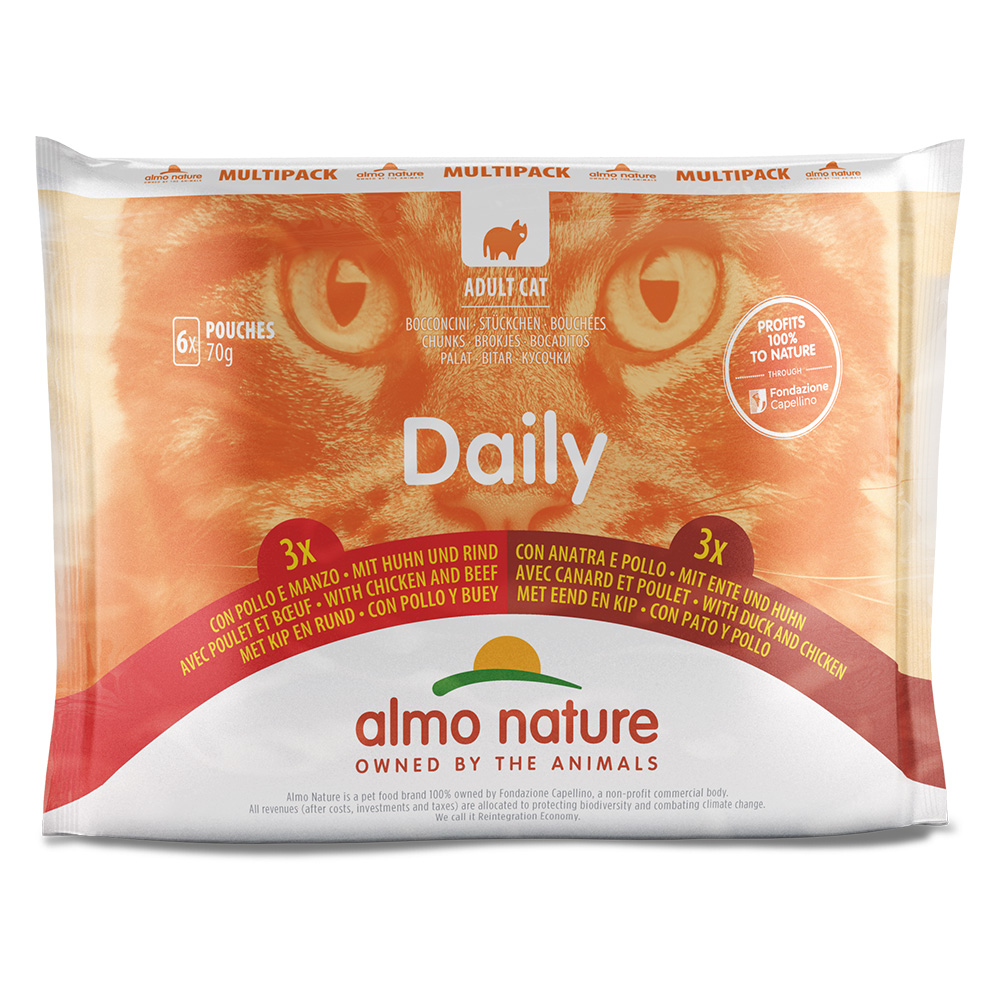 5 + 1 gratis! 6 x 70 g Almo Nature Daily Menu - Mix II (2 Sorten) von Almo Nature Daily