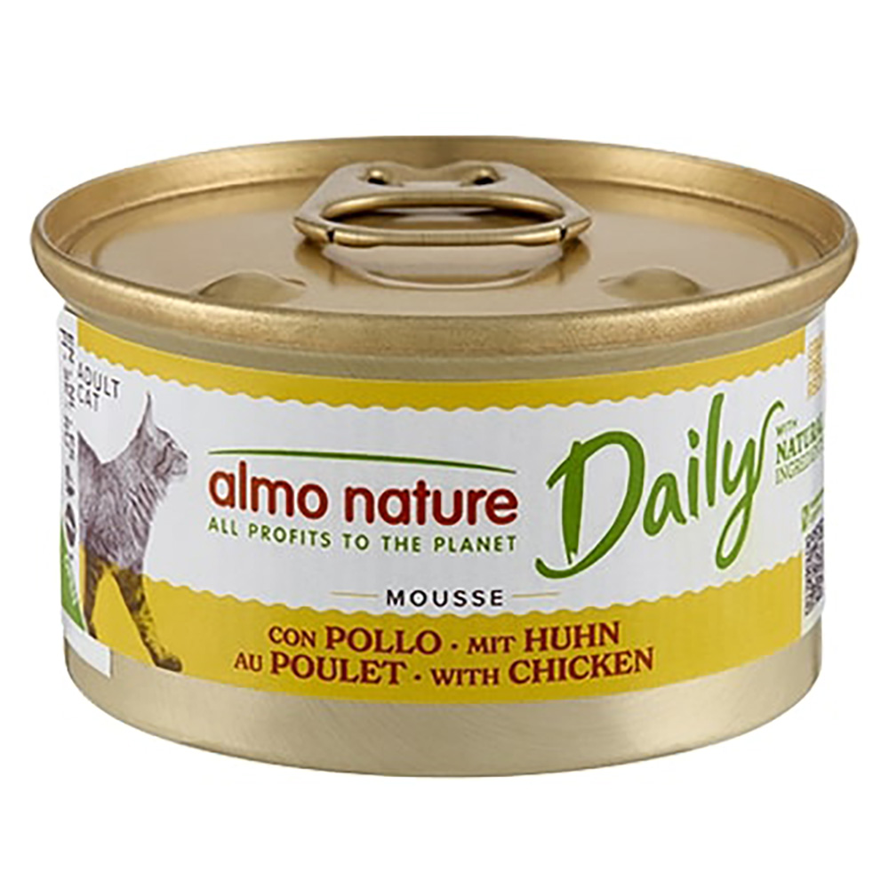 5 + 1 gratis! 6 x 85 g Almo Nature Daily Menu - Mousse mit Huhn 5 + 1 gratis! 6 x 85 g Almo Nature Daily Menu - Mousse mit Huhn von Almo Nature Daily