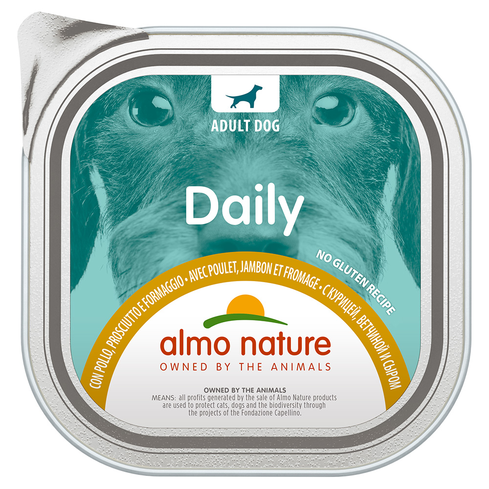 9 x 300 g Almo Nature Daily zum Sonderpreis! - mit Huhn, Schinken und Käse von Almo Nature Daily