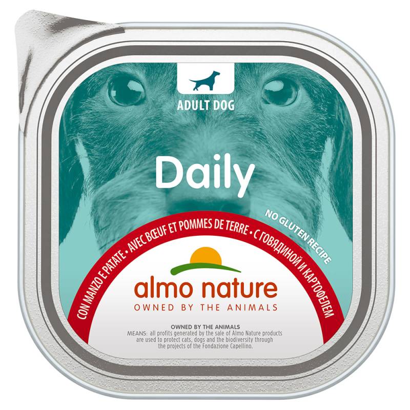 9 x 300 g Almo Nature Daily zum Sonderpreis! - mit Rind und Kartoffeln von Almo Nature Daily