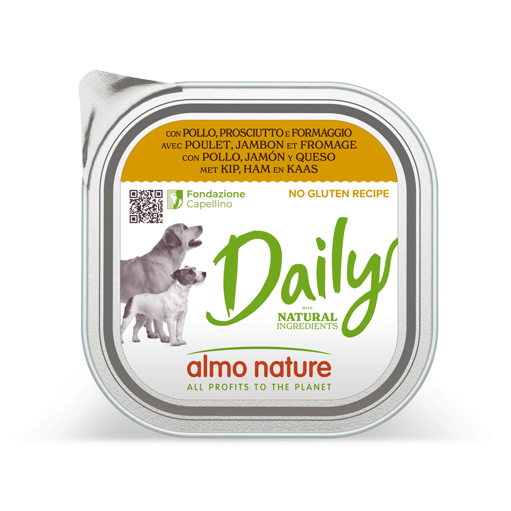 Sparpaket Almo Nature Daily 18 x 300 g - mit Huhn, Schinken und Käse von Almo Nature Daily