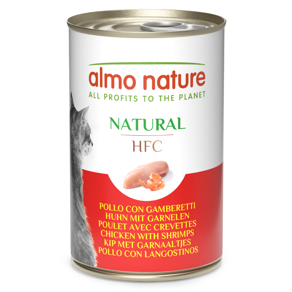 12 + 6 gratis! 18 x 140 g Almo Nature HFC Natural - Huhn mit Garnelen 12 + 6 gratis! 18 x 140 g Almo Nature HFC Natural - Huhn mit Garnelen von Almo Nature HFC