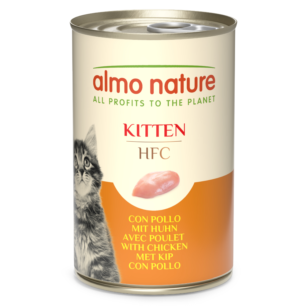 12 + 6 gratis! 18 x 140 g Almo Nature HFC Natural - Kitten Huhn 12 + 6 gratis! 18 x 140 g Almo Nature HFC Natural - Kitten Huhn von Almo Nature HFC