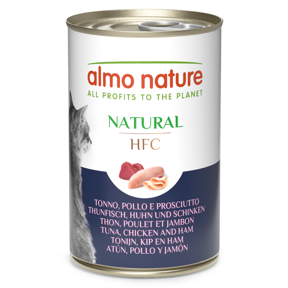 12 + 6 gratis! 18 x 140 g Almo Nature HFC Natural - Thunfisch, Huhn und Schinken 12 + 6 gratis! 18 x 140 g Almo Nature HFC Natural - Thunfisch, Huhn und Schinken von Almo Nature HFC
