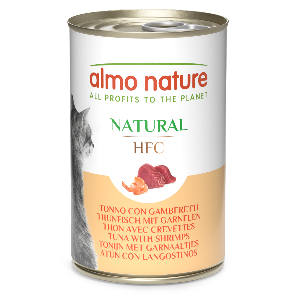 12 + 6 gratis! 18 x 140 g Almo Nature HFC Natural - Thunfisch mit Garnelen 12 + 6 gratis! 18 x 140 g Almo Nature HFC Natural - Thunfisch mit Garnelen von Almo Nature HFC