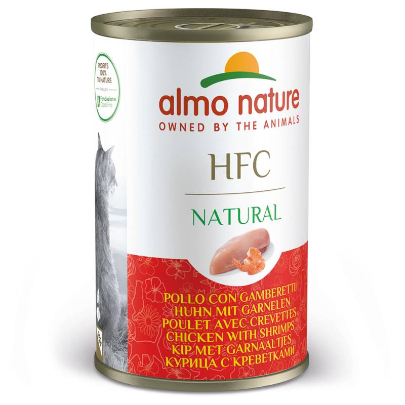 20 + 4 gratis! 24 x 140 g Almo Nature HFC Natural - Huhn mit Garnelen von Almo Nature HFC