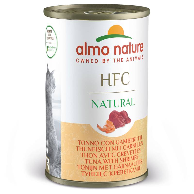 20 + 4 gratis! 24 x 140 g Almo Nature HFC Natural - Thunfisch & Garnelen von Almo Nature HFC