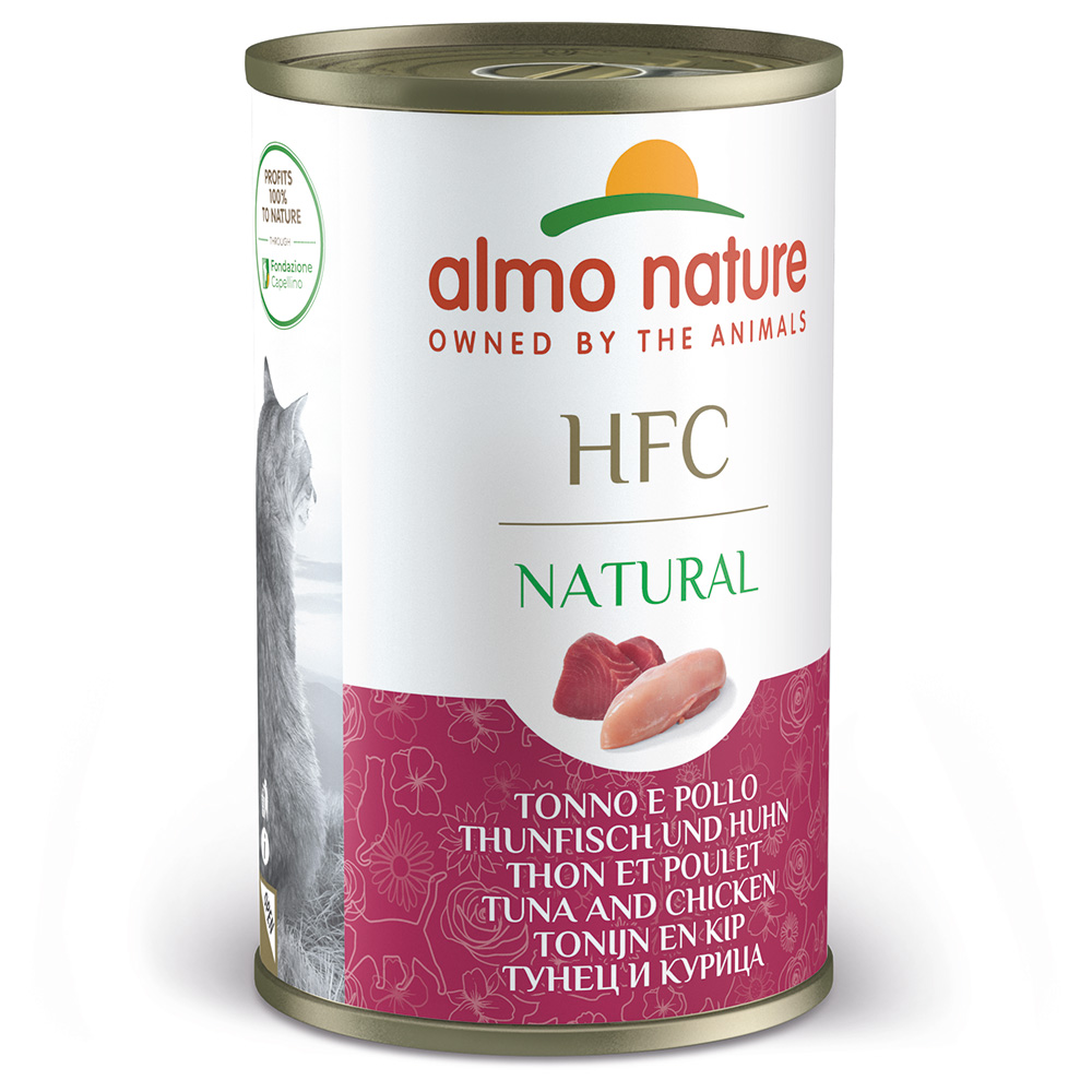 20 + 4 gratis! 24 x 140 g Almo Nature HFC Natural - Thunfisch & Huhn von Almo Nature HFC