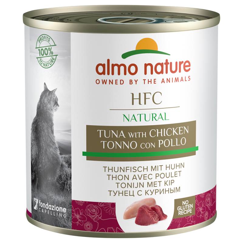 20 + 4 gratis! 24 x 280 g Almo Nature HFC Natural - Thunfisch & Huhn von Almo Nature HFC