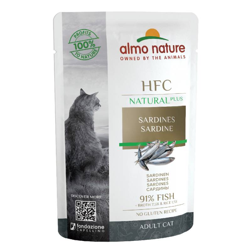 20 + 4 gratis! 24 x 55 g Almo Nature HFC Natural Plus - Sardinen von Almo Nature HFC