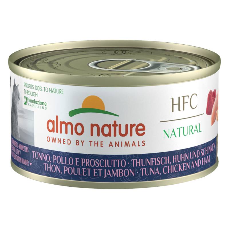 20 + 4 gratis! 24 x 70 g Almo Nature - HFC Natural Thunfisch, Huhn und Schinken von Almo Nature HFC