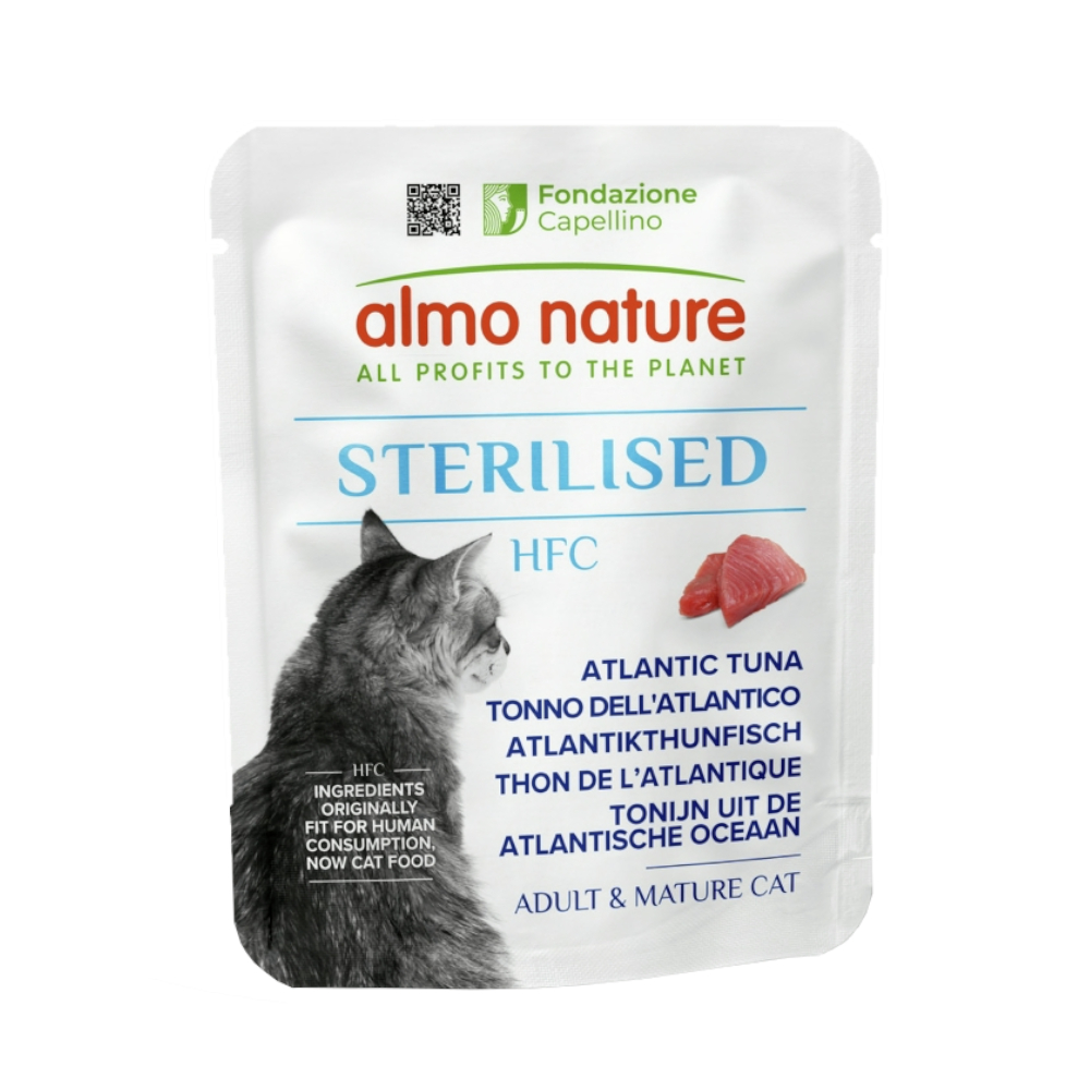 5 + 1 gratis! 6 x 50 g Almo Nature HFC Sterilised - Atlantikthunfisch 5 + 1 gratis! 6 x 50 g Almo Nature HFC Sterilised - Atlantikthunfisch von Almo Nature HFC