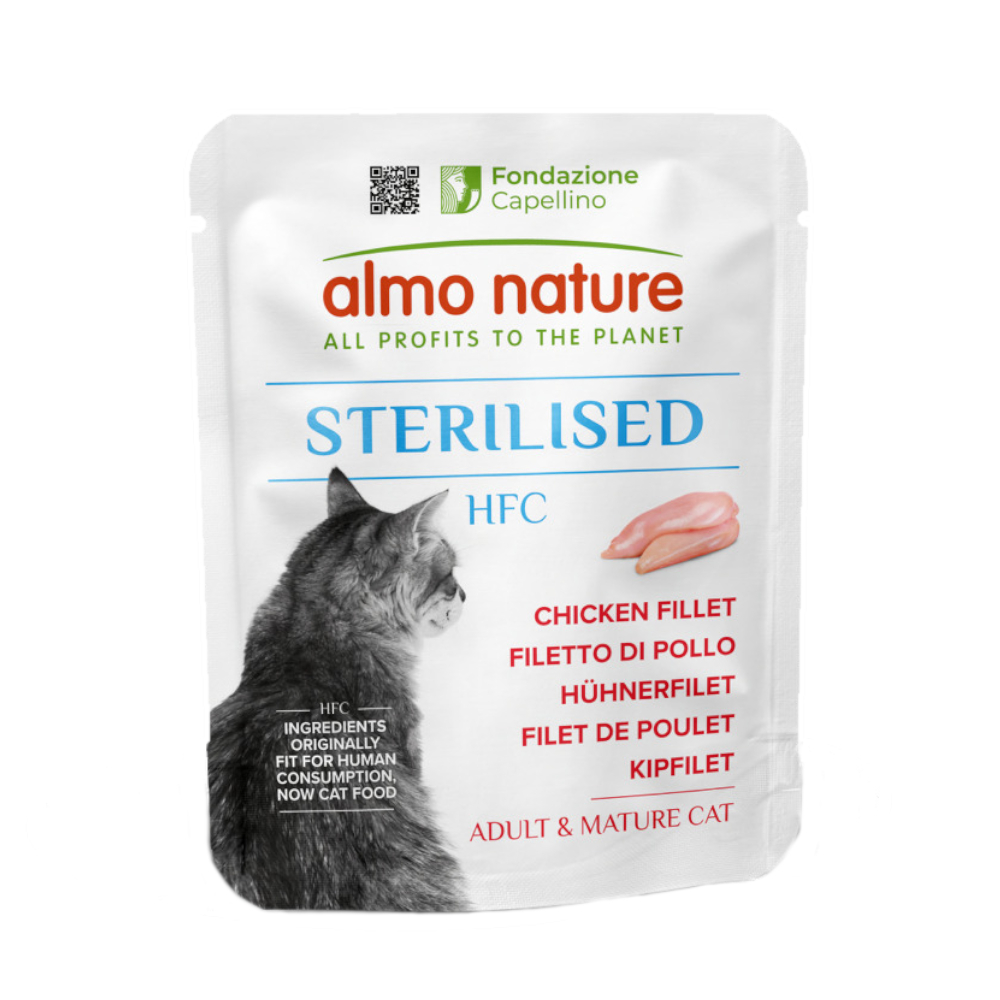 5 + 1 gratis! 6 x 50 g Almo Nature HFC Sterilised - Hühnerfilet 5 + 1 gratis! 6 x 50 g Almo Nature HFC Sterilised - Hühnerfilet von Almo Nature HFC
